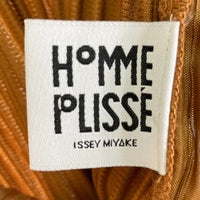 HOMME PLISSE ISSEY MIYAKE オムプリッセイッセイミヤケ SAMPLE品 プリーツ クロップドワイドパンツ テラコッタ size3 瑞穂店