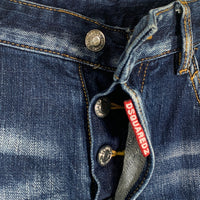 DSQUARED2 ディースクエアード 22AW Skater Jeans スケータージーンズ ペンキ/ダメージ加工 インディゴ S74LB0764 S30342 Size 44 福生店