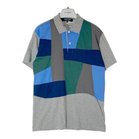 COMME des GARCONS HOMME DEUX コムデギャルソンオムドゥ DG-T002 AD2020 パッチワーク ポロシャツ グレー sizeL 瑞穂店