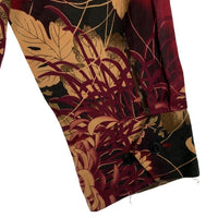 Dry Bones ドライボーンズ オープンカラー コットンシャツ ブラック レッド 花 和柄 Size M 福生店