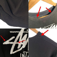 STUSSY ステューシー INTERNATIONAL TRIBE 半袖 Tシャツ ブラック Size XL 福生店