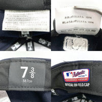 NEW ERA ニューエラ 59FIFTY ニューヨークヤンキース ベースボールキャップ ネイビー size7 3/8 瑞穂店