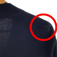 NIKE Every Stitch Considered ナイキ エブリ ステッチ コンスィダー ジップアップ リブ セーター ブラック コットン シルク カシミヤ Size M 福生店