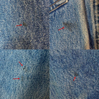 MARLBORO COUNTRY STORE マルボロカントリーストア デニムジャケット 襟レザー インディゴ sizeL 瑞穂店