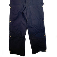 CARHARTT カーハート Loose Fit Firm Duck Zip to Thigh Bib Overalls ダック オーバーオール R37BLK ブラック Size 38×32 福生店