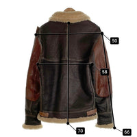 BRANDED BY Orchard Motorcycle オーチャードモーターサイクル B-3 RAGLAN SHEEPSKIN JACKET ムートンジャケット レザー 大戦 ダークブラウン Size 36 福生店