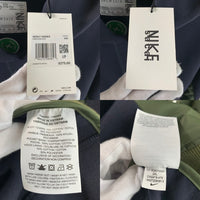 NIKE ナイキ sacai サカイ NRG HOODY ドッキングパーカー フーディー ナイロン切替 ネイビー オリーブ CW2419-475 Size 2XL 福生店