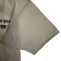 90's BEN DAVIS ベンデイビス ハーフジップ ワークシャツ 刺繡 三角タグ ホワイト USA製 Size XL 福生店