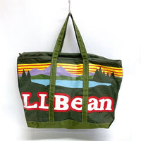 L.L.Bean エルエルビーン ナイロン トートバッグ ロゴプリント グリーン 瑞穂店