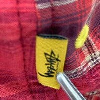 Stussy ステューシー マドラスチェック バケットハット レッド sizeL-XL 瑞穂店