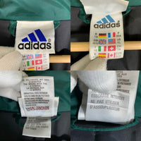 90-00’s adidas アディダス ナイロン ジップアップジャケット 中綿 グリーン ブラック Size US XL 福生店