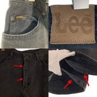 90's Lee リー ブラック デニム パンツ ジーンズ テーパード 200-8908 Size 34×30 福生店