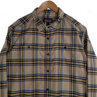 Patagonia パタゴニア Canyonite Flannel Shirt キャニオナイト フランネルシャツ ベージュ ブルー イエロー Size L 福生店