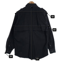 WOOLRICH ウールリッチ ELITE SERIES TACTICAL タクティカルシャツ ブラック 裏地メッシュ エポーレット Size M 福生店
