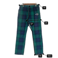 HUF ハフ CAMDEN PLAID TRACK PANT チェック トラックパンツ グリーン Size M 福生店