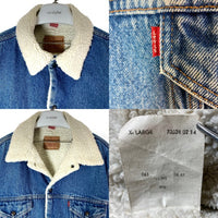 Levi's リーバイス 70608-0214 ユーロリーバイス チュニジア製 デニムボアジャケット Gジャン インディゴ sizeXL 瑞穂店