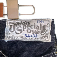 FREEWHEELERS フリーホイーラーズ UNION SPECIAL OVERALLS Derrickman デリックマン ダブルニーデニムワークパンツ インディゴ Size 34×32 福生店