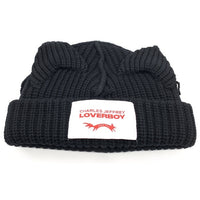 CHARLES JEFFREY LOVERBOY チャールズジェフリーラバーボーイ CHUNKY EARS BEANIE チャンキーイヤーズビーニー ブラック ウール ナイロン 福生店
