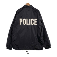 FOSTEX ナイロン コーチジャケット POLICEプリント ブラック Size 3 福生店