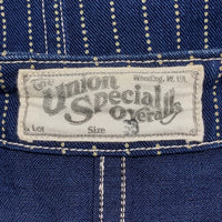 FREEWHEELERS フリーホイーラーズ UNION SPECIAL OVERALLS ウォバッシュストライプ コンダクターベスト インディゴ Size 38 福生店