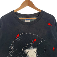 90's STING スティング フェイスプリント Tシャツ ブラック GILDAN Size XL 福生店