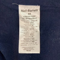 Neil Barrett ニールバレット BJS315V F449C バイカー ジップアップ パーカー ネイビー sizeXS 瑞穂店