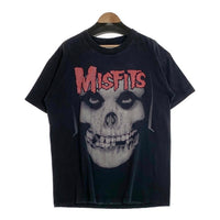 90`s MISFITS ミスフィッツ SKULL スカル プリントTシャツ ブラック USA製 WILD OATS 1995コピーライト Size XL 福生店