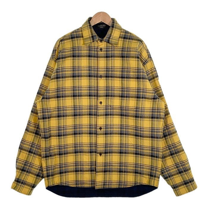 BALENCIAGA バレンシアガ 22AW オーバーサイズ リバーシブルフランネル