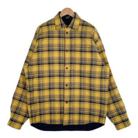 BALENCIAGA バレンシアガ 22AW オーバーサイズ リバーシブルフランネルチェックシャツ イエロー ネイビー 720105TNM277660 Size XXS 福生店