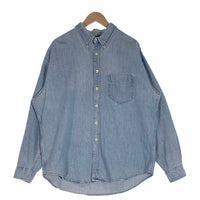 J.CREW ジェイクルー ボタンダウンデニムシャツ ライトブルー USA製 Size XL 福生店