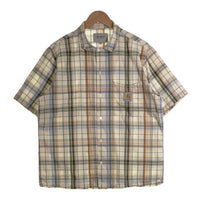 CAHARTT W.I.P カーハート ワークインプログレス S/S VILAY SHIRT 半袖 チェックシャツ ベージュ ナチュラル I028944.05.90.03 Size M 福生店