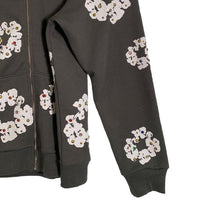 DENIM TEARS デニムティアーズ 24SS Rhinestone Cotton Wreath Zip Hoodie ラインストーン コットンリース ジップフーディ スウェットパーカー ヴィンテージブラック Size M 福生店