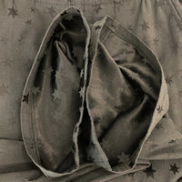 x-girl エックスガール HEXAGRAM JERSEY FLARE PANT ヘキサゴン 総柄 フレアパンツ ブラック sizeM 瑞穂店