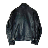 ADDICT CLOTHES アディクトクローズ AD-03 AD-03 BRITISH ASYMMETRY JACKET (SHEEP) シープスキン ライダースジャケット ブラック size46 瑞穂店