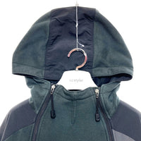 THE NORTH FACE ノースフェイス STEEP TECH Hooded Jacket スティープテック スウェット切替 ジップアップジャケット ブラック グレー Size XXL 瑞穂店