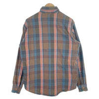 80's BIG MAC ビッグマック フランネルチェックシャツ ブラウン ブルー USA製 Size M 福生店