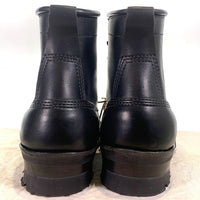 WHITE'S BOOTS ホワイツブーツ Smoke Jumper スモークジャンパー レギュラートゥ レザーブーツ Vibram100 ブラック Size 9 1/2 E (27.5cm) 福生店