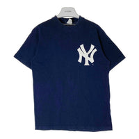 majestic マジェスティック USA製 New York Yankees ロゴプリント Tシャツ ネイビー sizeM 瑞穂店