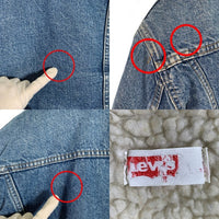 70’s Levi's リーバイス ランチコート デニム ボア スナップボタン ライトブルー Size L 福生店