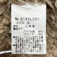 HYSTERIC GLAMOUR ヒステリックグラマー 山羊革 ボアムートンジャケット ブラック sizeS 瑞穂店