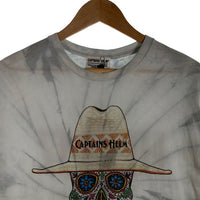 CAPTAINS HELM キャプテンズヘルム NOVOL MEXICAN SKULLCHILI TEE メキシカンスカル プリントTシャツ シルバー CH22-SP-T21 Size M 福生店
