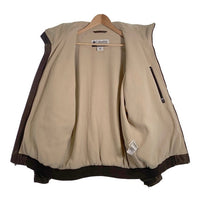 Columbia コロンビア フェイクヌバック スタンドカラージップアップジャケット 内フリース ブラウン 206 PM5119 Size XL 福生店