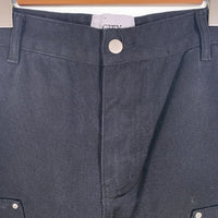 CITY OF THE LABEL ダック地 ダブルニー ペインターショーツ ショートパンツ ブラック Size 32 福生店