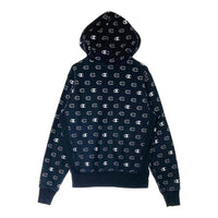 Champion チャンピオン リバースウィーブ Cマーク 総柄 ロゴプリント パーカー ブラック sizeM 瑞穂店