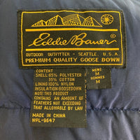 Eddie Bauer エディーバウアー 黒タグ グースダウンベスト ネイビー sizeM 瑞穂店