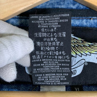 HARLEY DAVIDSON ハーレーダビッドソン BAR & SHIELD LOGO DENIM VEST デニムベスト ワッペン 刺繡 ライトブルー Size XL 福生店
