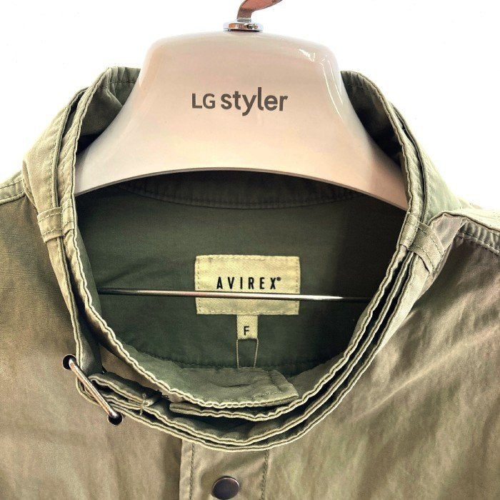 Ayaco423様　PLリブOP カーキ38 AVIREX アヴィレックス 783-4152602 BELT COLLAR DYEING FABRIC