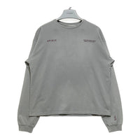 AVIREX アヴィレックス 5130701 WEB LIMITED LINE SPRAY L/S T-SHIRT 刺繍 長袖Tシャツ ライトグレー sizeL 瑞穂店
