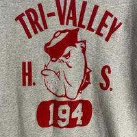 WAREHOUSE ウエアハウス 23秋冬 両V TRI-VALLEY H.S. クルーネックスウェットトレーナー グレー Size 40 福生店