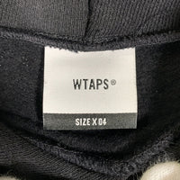 WTAPS ダブルタップス AW TEARY HOODY COTTON プルオーバー フーディー パーカー ブラック Size 04 福生店
